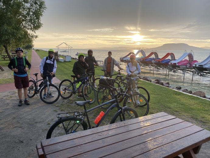 Kerékpáros tábor - a Balaton körül, csoportkép