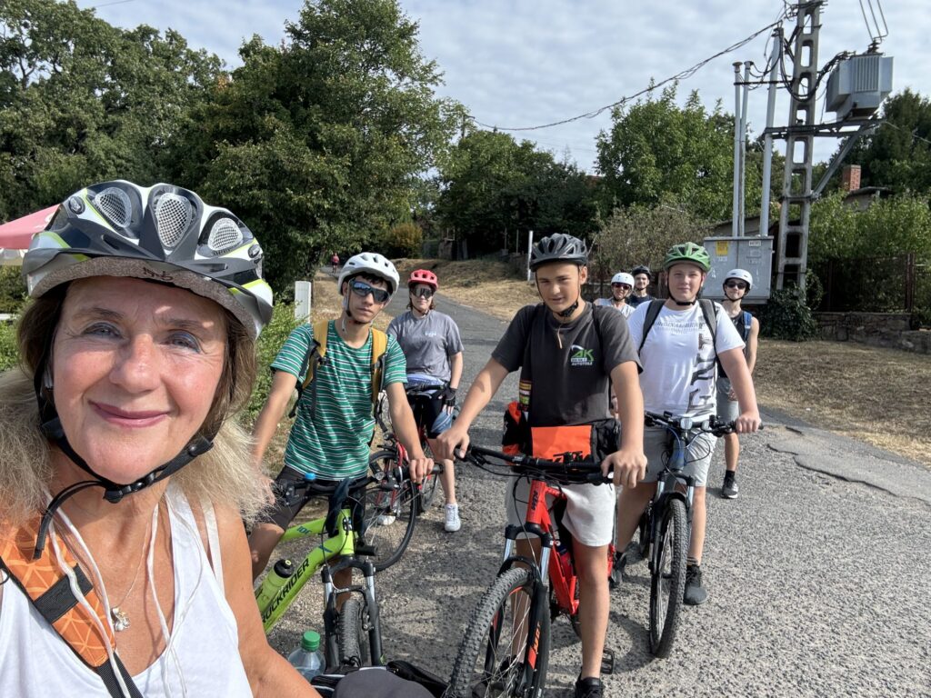 Kerékpáros tábor Balaton csoportkép